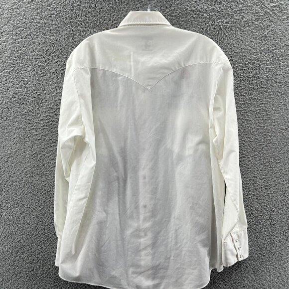 Vintage Karman Pearl Snap Shirt Mens XL Floral Embroidered Western Cowboy * - Picture 2 of 8